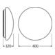 LEDVANCE LED-Wand-/Deckenleuchte 3000K, mit Sensor SFCIRC.400SEN24W3000