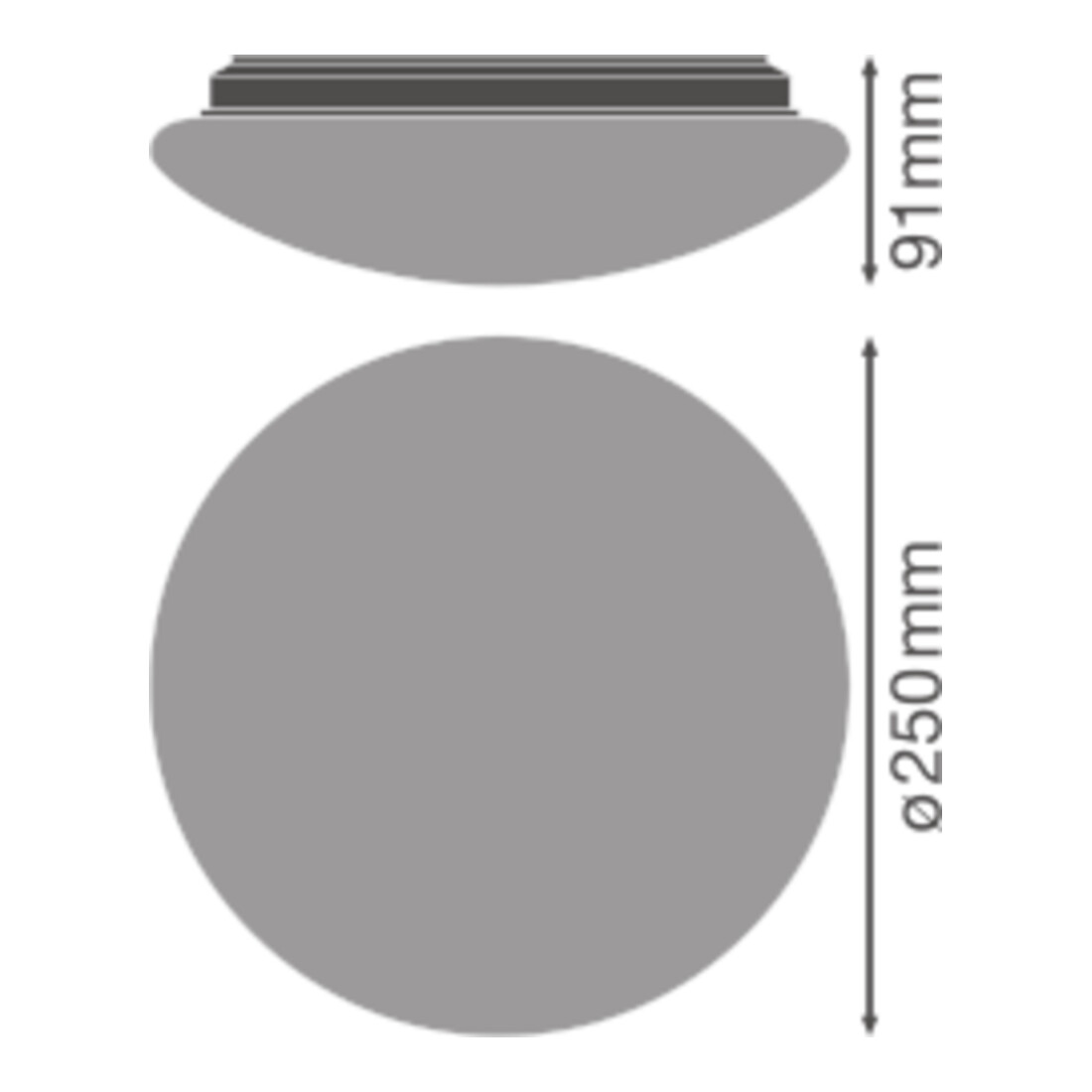 LEDVANCE LED-Wand-/Deckenleuchte 3000K SFCIRC.250 13W