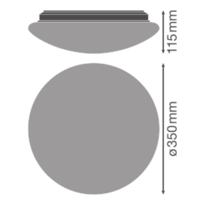 LEDVANCE LED-Wand-/Deckenleuchte 4000K, mit Sensor SFCIRC.350SEN18W4000