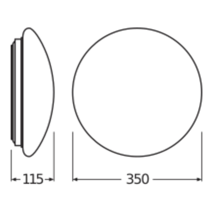LEDVANCE LED-Wand-/Deckenleuchte 4000K SFCIRC.350 18W
