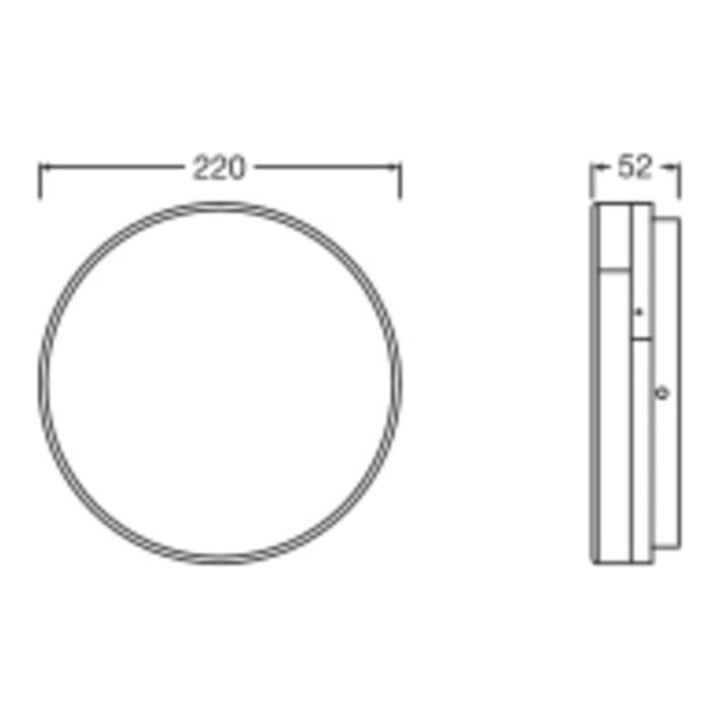 Ledvance LED-Wand- und Deckenleuchte 830/840 ML SFDISCSNM 220V 14W ML MC