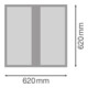 Ledvance Panneau LED M625 36W 4000K IP54 Power Select