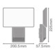 LEDVANCE Projecteur LED avec capteur 4000K, gris EPROFLOODS274KIP55DG