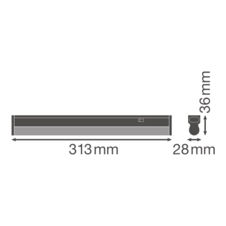 LEDVANCE Réglette LED avec interrupteur 4000K LNCOMPSWITCH3004W 4K