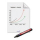 Legamaster Flipchartfolie Magic Chart 7-159200 PP sw 25 Bl./Pack.