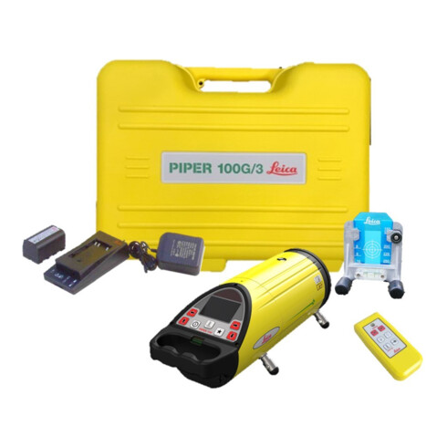 Leica Piper 100G Laser de construction de canalisations Package (LC3R)