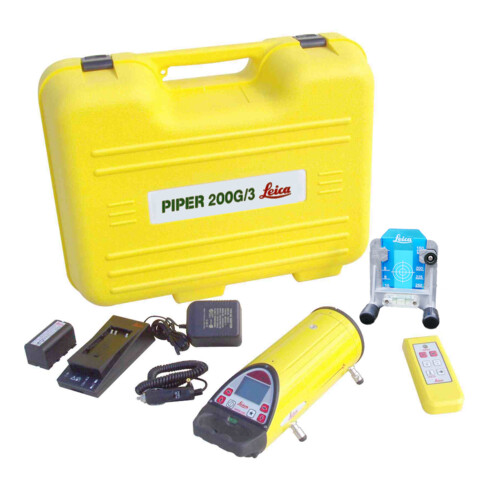 Leica Piper 200G Laser de chantier canalisation Package (LC3R)