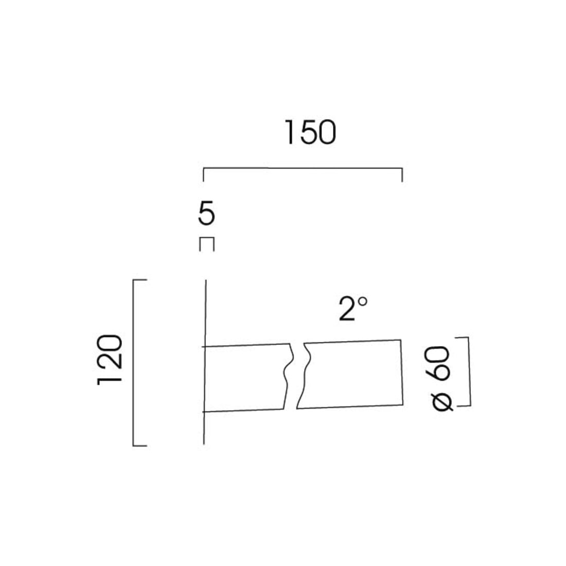 Leipziger Leuchten Bras mural pour ASL 2007 9.982.0015.714