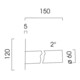 Leipziger Leuchten Bras mural pour ASL 2007 9.982.0015.714