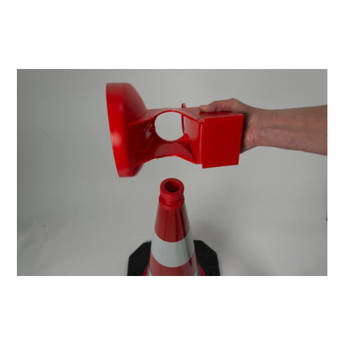Leitkegel-LED-Leuchte ConeFix gelb eins.gelb HORIZONT