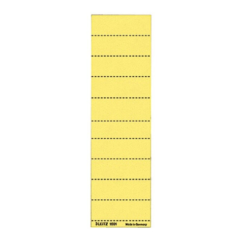 Leitz Beschriftungsschild 19010015 blanko 4zeilig gelb 100 St./Pack.