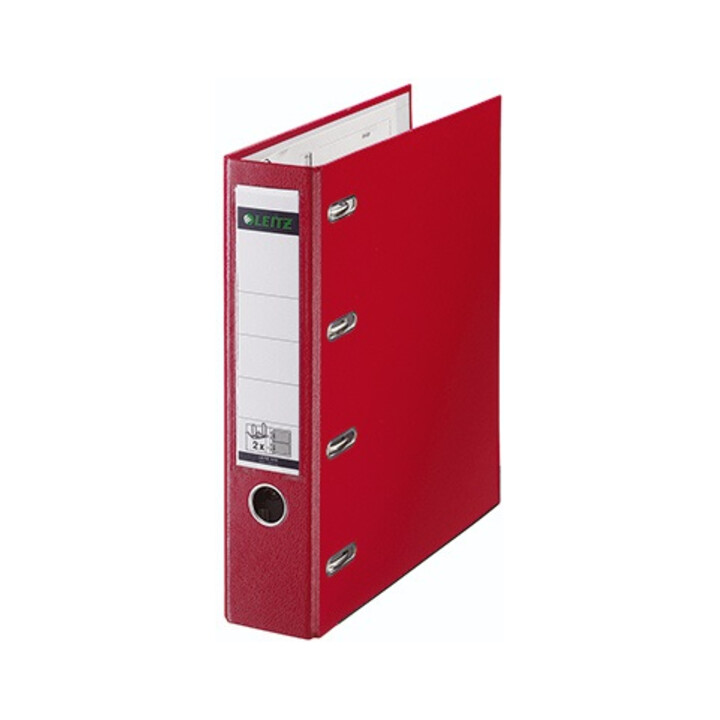 Leitz Doppelordner 10120025 2xDIN A5 quer 75mm PP rot