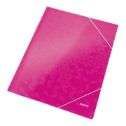 Leitz Eckspanner WOW 39820023 DIN A4 250Bl. Karton pink-1