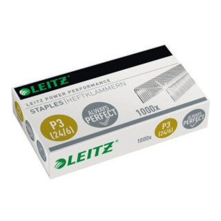 Leitz Heftklammer 55700000 24/6 30Bl. verzinkt 1.000 St./Pack.