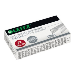 Leitz Heftklammer Nr.10 55770000 10Blatt verzinkt 1.000 St./Pack.