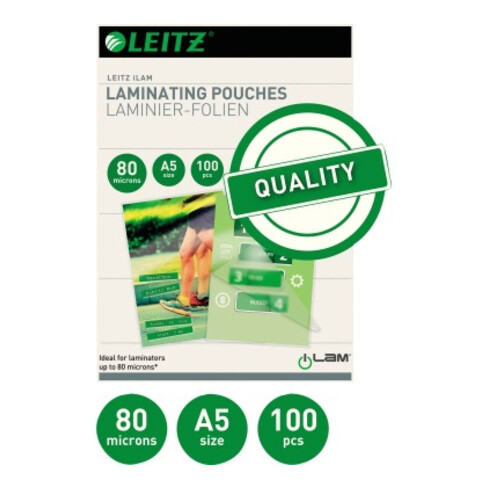 Leitz Laminierfolie 33817 DIN A5 80mic 100 St./Pack.