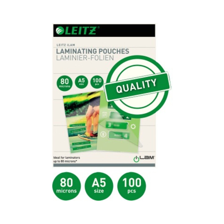 Leitz Laminierfolie 33817 DIN A5 80mic 100 St./Pack.