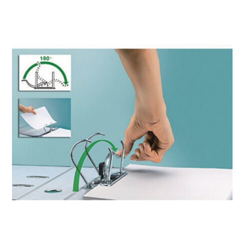 Leitz Ordner 10105030 DIN A4 80mm Polypropylen hellblau