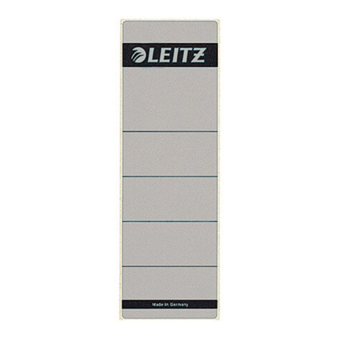 Leitz Ordneretikett 16420085 kurz/breit Papier grau 10 St./Pack.
