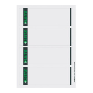 Leitz Ordneretikett 16852085 kurz/breit Papier gr 100 St./Pack.