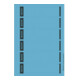 Leitz Ordneretikett 16862035 kurz/schmal Papier bl 150 St./Pack.