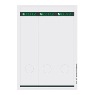 Leitz Ordneretikett 16870085 lang/breit Papier grau 75 St./Pack.