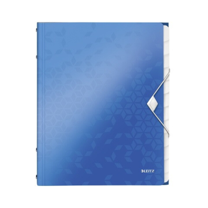 Leitz Ordnungsmappe WOW 46340036 DIN A4 12Fächer PP blau