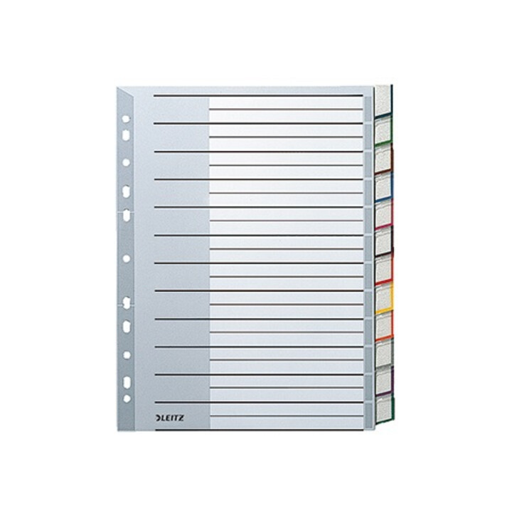 Leitz Register 12750000 DIN A5 12Blatt PP blanko