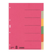 Leitz Register 43580000 blanko DIN A4 Karton farbig sortiert