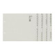 Leitz Registerserie 13040085 DIN A4 A-Z für 4Ordner Tauenpapier grau-1