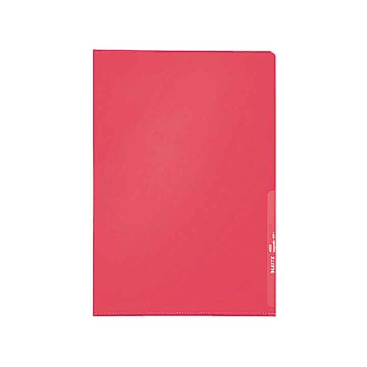Leitz Sichthülle 40000025 DIN A4 0,13mm PP rot