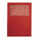 Leitz Sichtmappe 39500025 DIN A4 oben/rechts offen Karton rot-1
