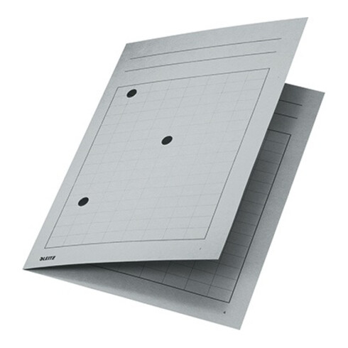 Leitz Umlaufmappe 39980085 DIN A4 3Sichtlöcher Karton grau