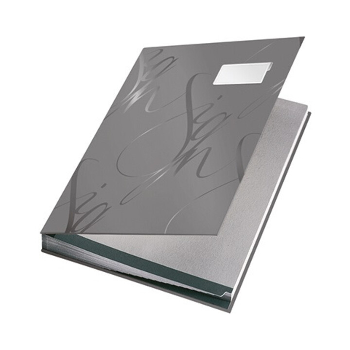 Leitz Unterschriftsmappe Design 57450085 DIN A4 18Fächer grau