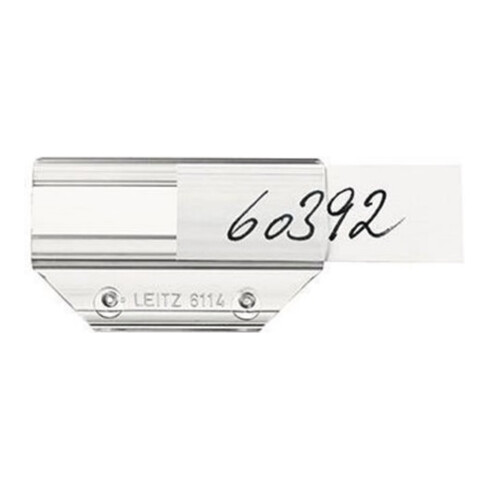 Leitz Vollsichtreiter ALPHA 61140000 60x33mm PVC transparent