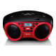 LENCO Radio CD/MP3 USB,Bluetooth SCD-501 Red/Black-1