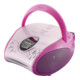 Lenco Radio FM stéréo avec CD SCD-24 rose