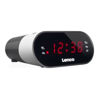 LENCO Uhrenradio analog CR-07 WHITE