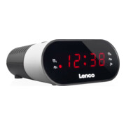 LENCO Uhrenradio analog CR-07 WHITE-1