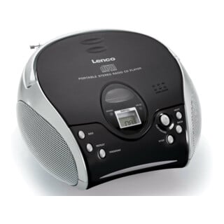 LENCO UKW-Radio m.CD stereo,schwarz/silbe SCD-24 black/silver