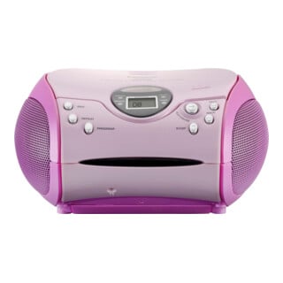 Lenco UKW-Radio mit CD SCD-24 pink stereo