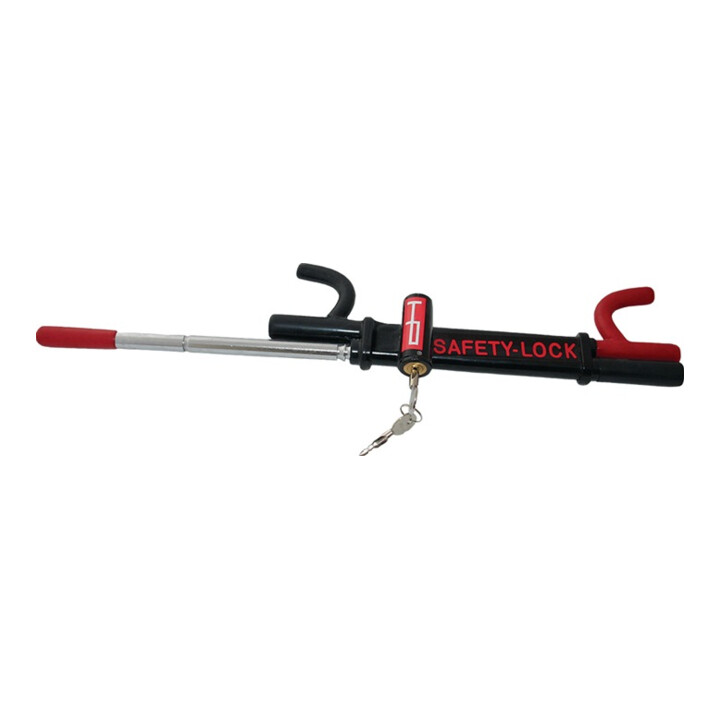 Lenkradkralle anti-theft lock STA L38,5xB12xH5mm G.2,02kg schwarz/rot