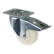 BS Rollen Lenkrolle D.125mm Trgf.300kg m.Festst.Ku.138x109mm weiß