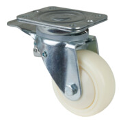 BS Rollen Lenkrolle D.125mm Trgf.450kg m.Festst.Ku.138x110mm weiß