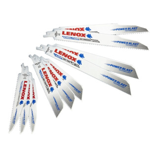 LENOX BIM jeu de lames de scie alternative 12 pcs. pour travaux de démolition 3 x 6066R, 3 x 6114R, 2 x 9114R, 2 x 966R, 2 x 960R