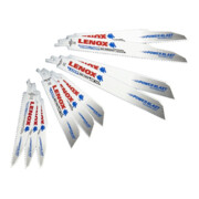 LENOX BIM reciprozaagbladset 12 delig voor sloopwerk 3 x 6066R, 3 x 6114R, 2 x 9114R, 2 x 966R, 2 x 960R-1
