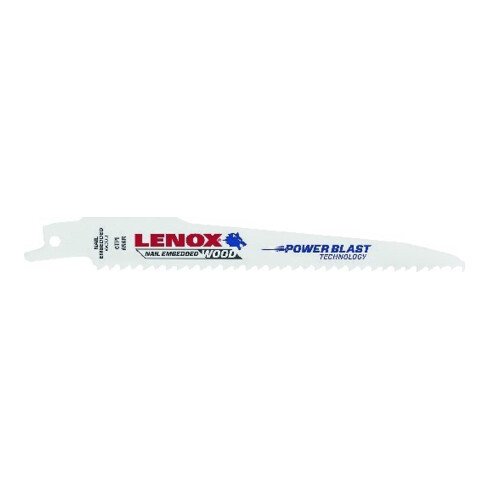 LENOX BIM-Säbelsägeblatt für Holz und genageltes Holz 229 x 19 x 1,3mm