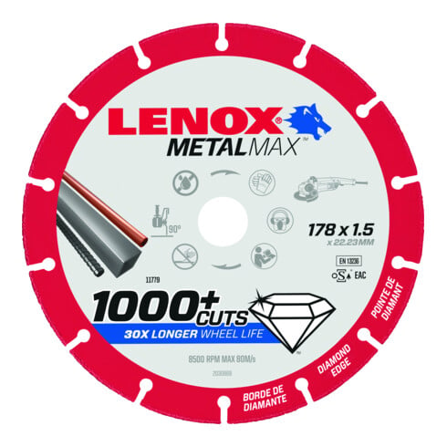 LENOX Diamanttrennscheibe MetalMax 178mm X 1,5mm