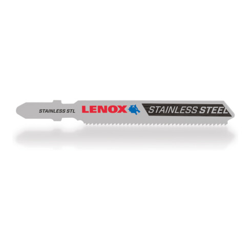 LENOX Hartmetall Stichsägeblatt 83 x 10 x 1mm, 18ZPZ, T-Schaft, für Edelstahl (2-4,8 in Edelstahl und 2-5,6 in Nichteisen-Metalle)