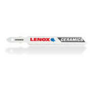 LENOX Hartmetall Stichsägeblatt 89 x 10 x 0,8mm, Hartmetallkörnung, T-Schaft, für abrasive Materialien (1,2-15,9mm)